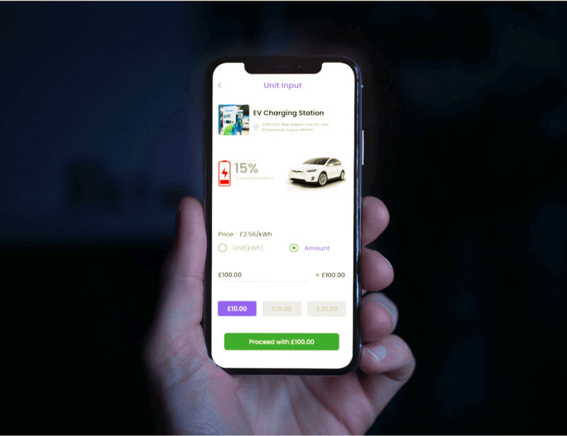 ZOLB driver app on a phone